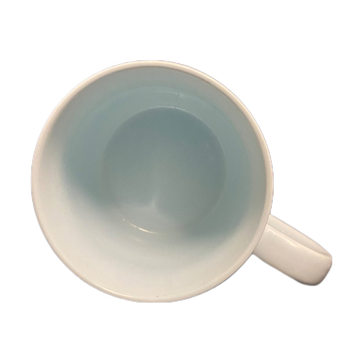 Threshold Blue Mug RISE & SHINE Embossed Leaves Coffee Tea Stoneware Cup 14 oz