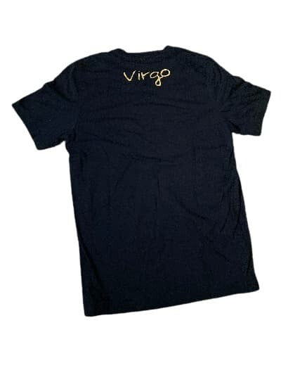 T-SHIRT Zodiac Virgo Black and Golden Size MD. Men
