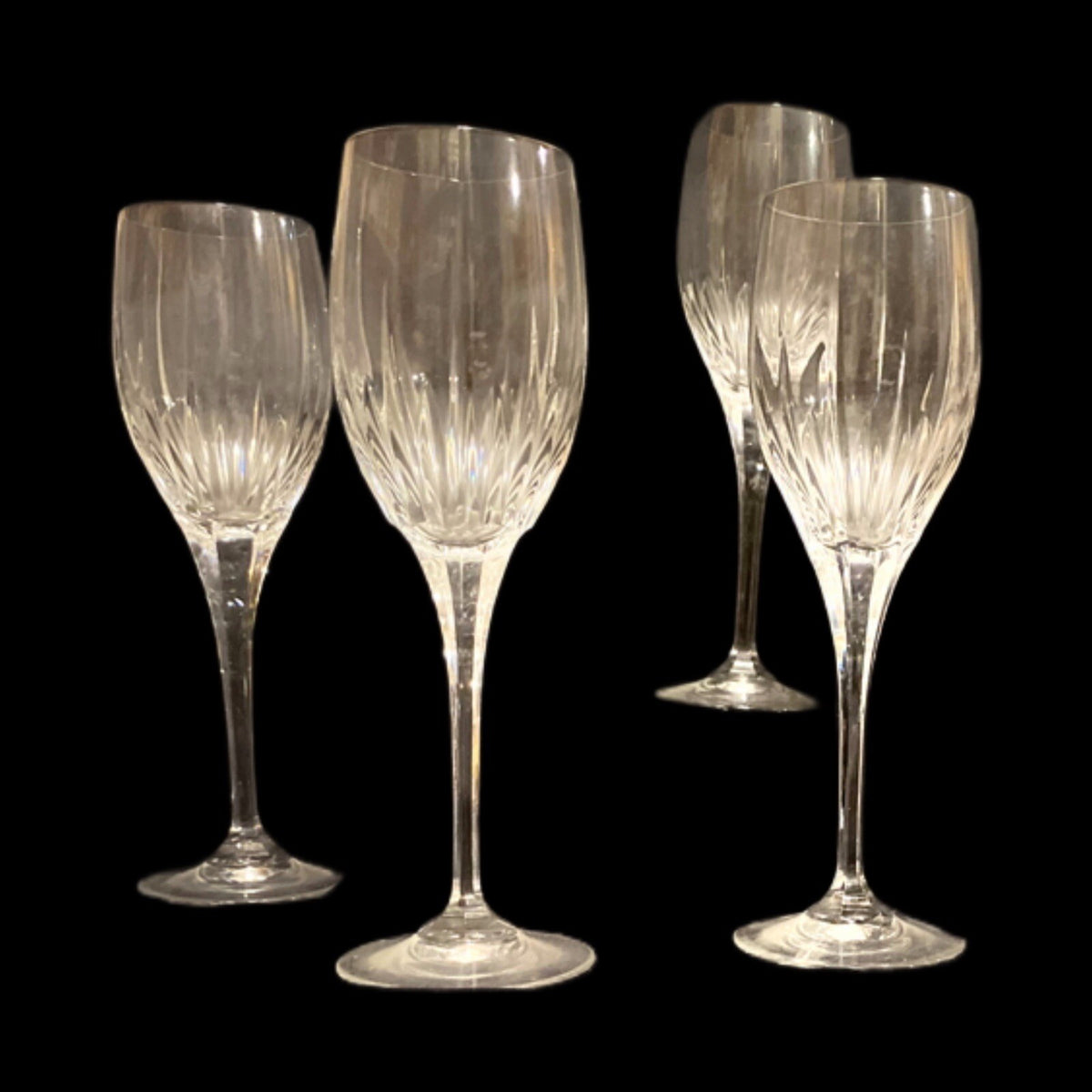 Cristal D’Arques Durand ENCHANTE 6 Pc. Water Wine Cocktail Goblets Clear Glasses