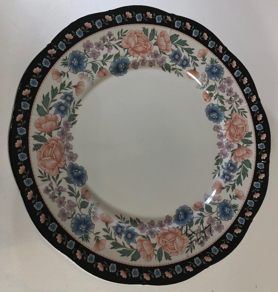 Sango ELIZABETH GRAY Chop Plate/Claremore  Collection 8104 Korea Oven Safe