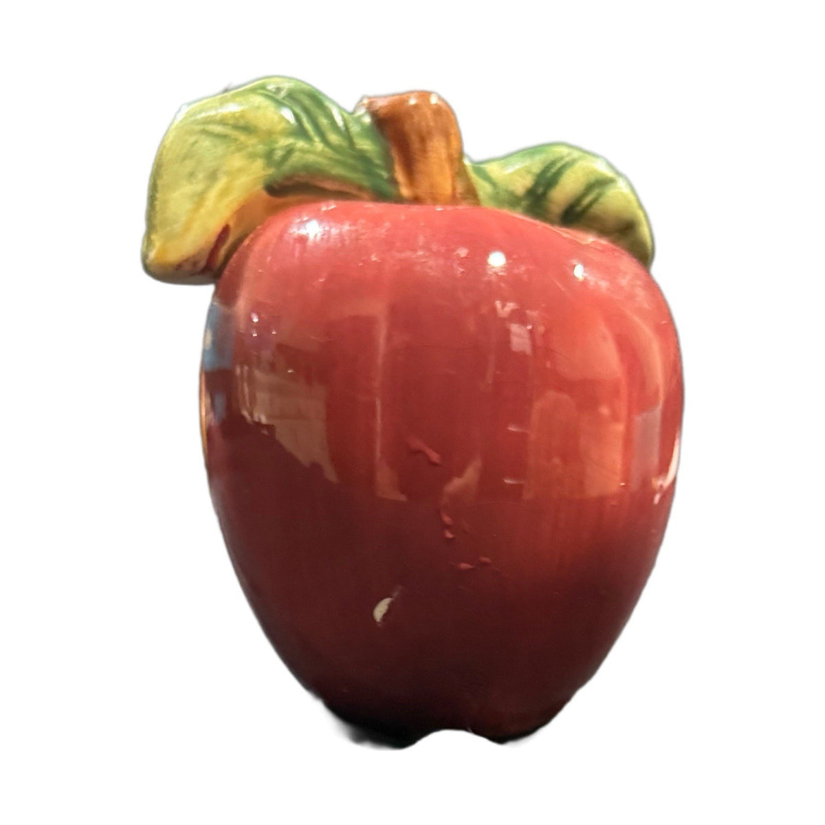 Sakura Apple Pear Salt & Pepper Shakers Set Hand Painted Ceramic Vintage