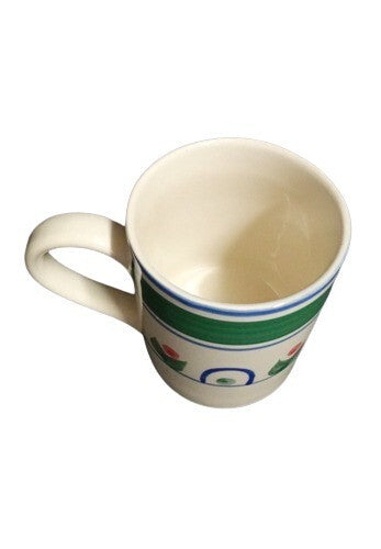 Gibson Designs PRIMROSE 4-Mugs 12 oz Ceramic Coffee Tea Chocolate Cups Floral