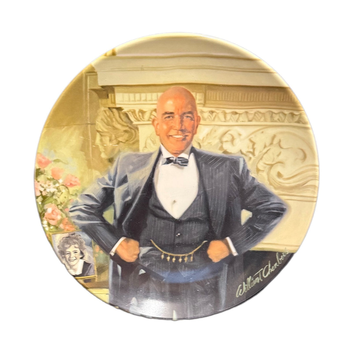 DADDY WARBUCKS Annie Collector's Plate Series 1982 G-642 Edwin M. Knowles China