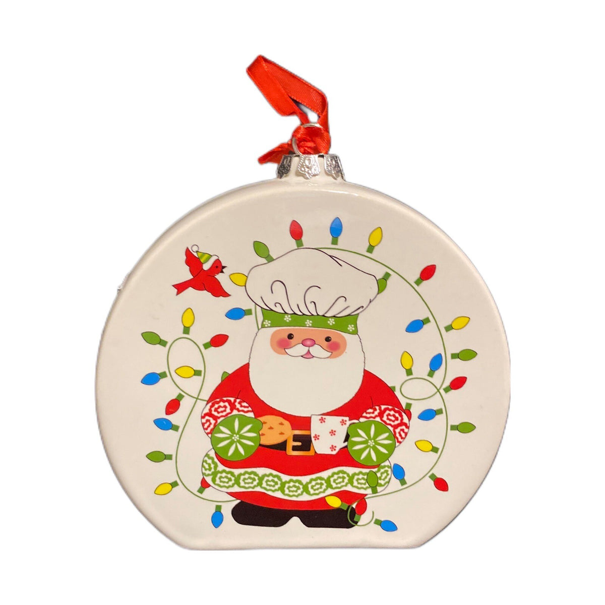 Temp-tations by Tara 6-Christmas Ornaments Ceramic Stand Or Hang Recipe On Back