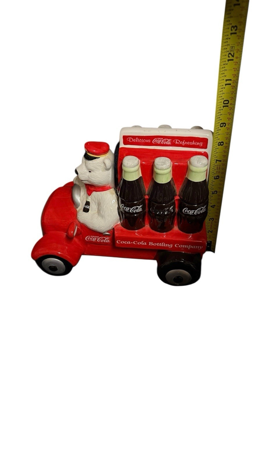 Coca-Cola 1999 Limited Edition Polar Bear Delivery Truck Cookie Jar