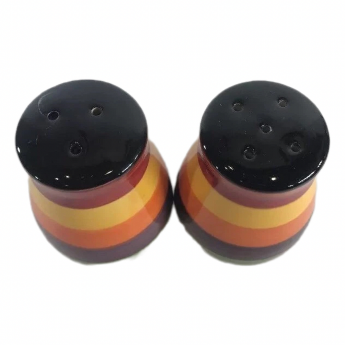 Philippe Richard Rondo Hand Painted Multicolor Canister Set of 3 or Shakers Set