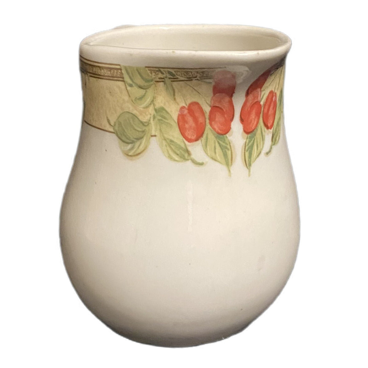 Gibson Designs FRUIT GROVE Creamer Cherries Grapes White & Fruits