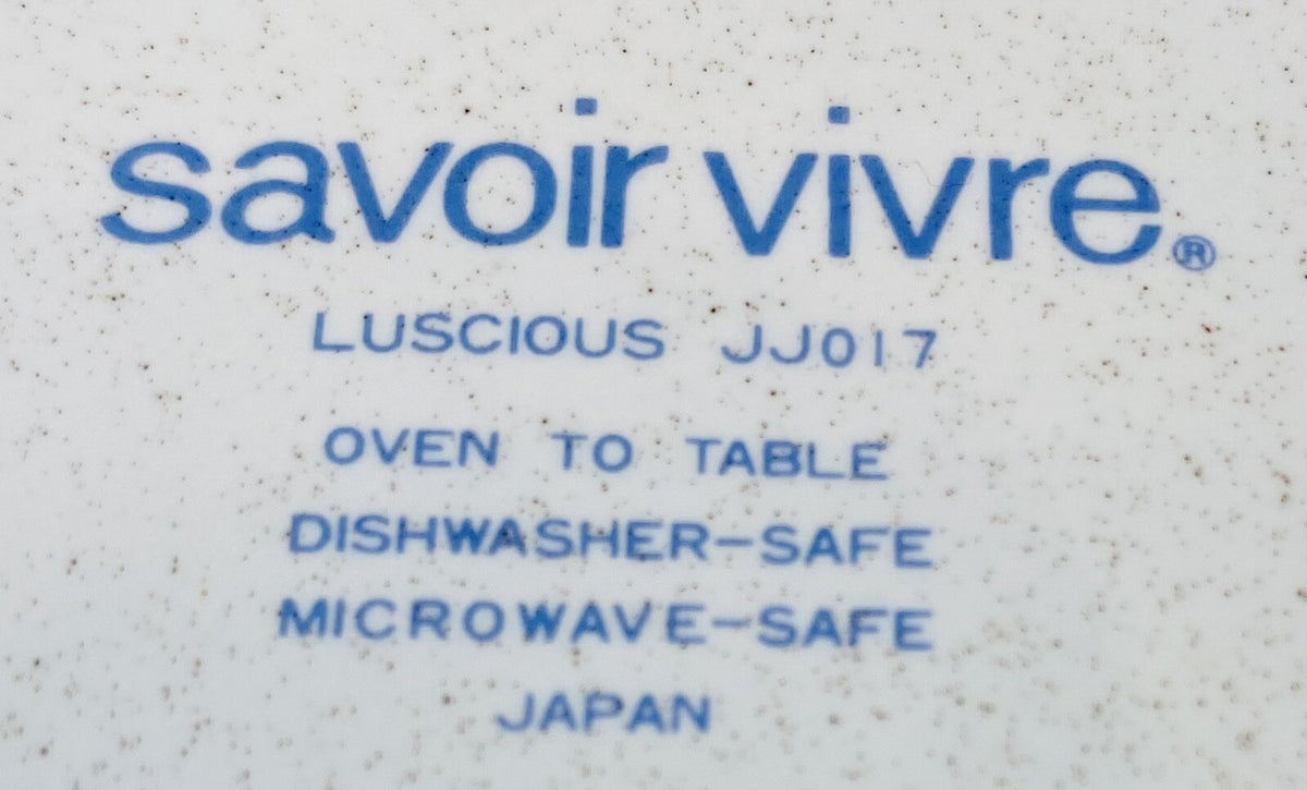 Savoir Vivre LUSCIOUS Ceramic Chop Plate Serving Platter Japan JJ017 Oven Safe
