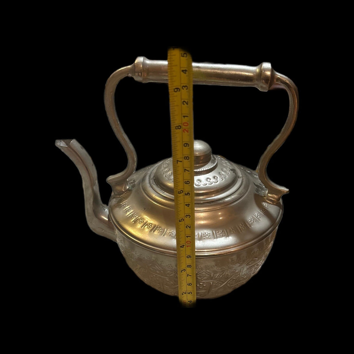 Moroccan Basin & Kettle Traditional Hand Wash Hand Hammered Brass Nickel Silver