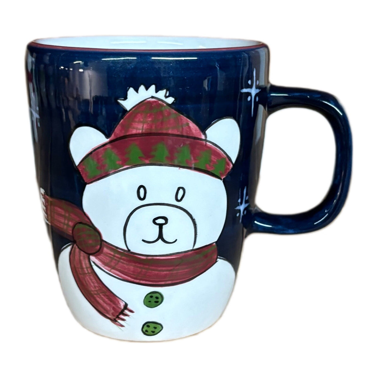 LAURIE GATES Mug The Cellar Christmas Twilight Collection Bear Coffe Tea Cup