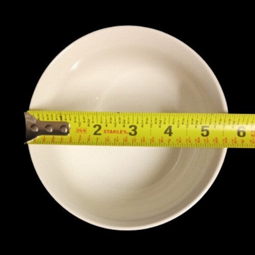Gibson Designs ROYAL QUILT 6-Cereal Bowls Embossed White Soup Cup