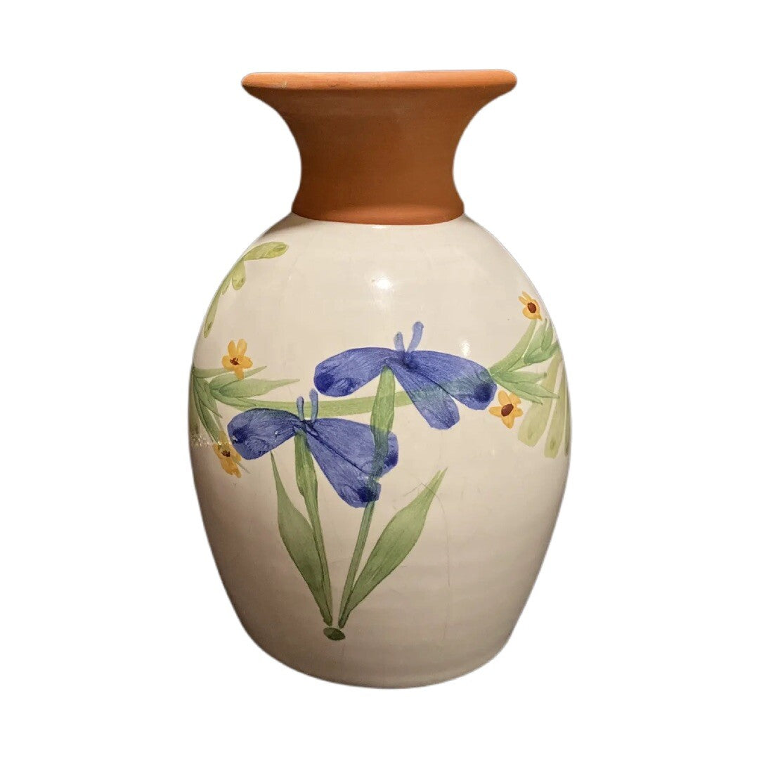 HandPainted Art EMERSON CREEK Floral Pottery Wildflower Tabletop Vase Bedford VA