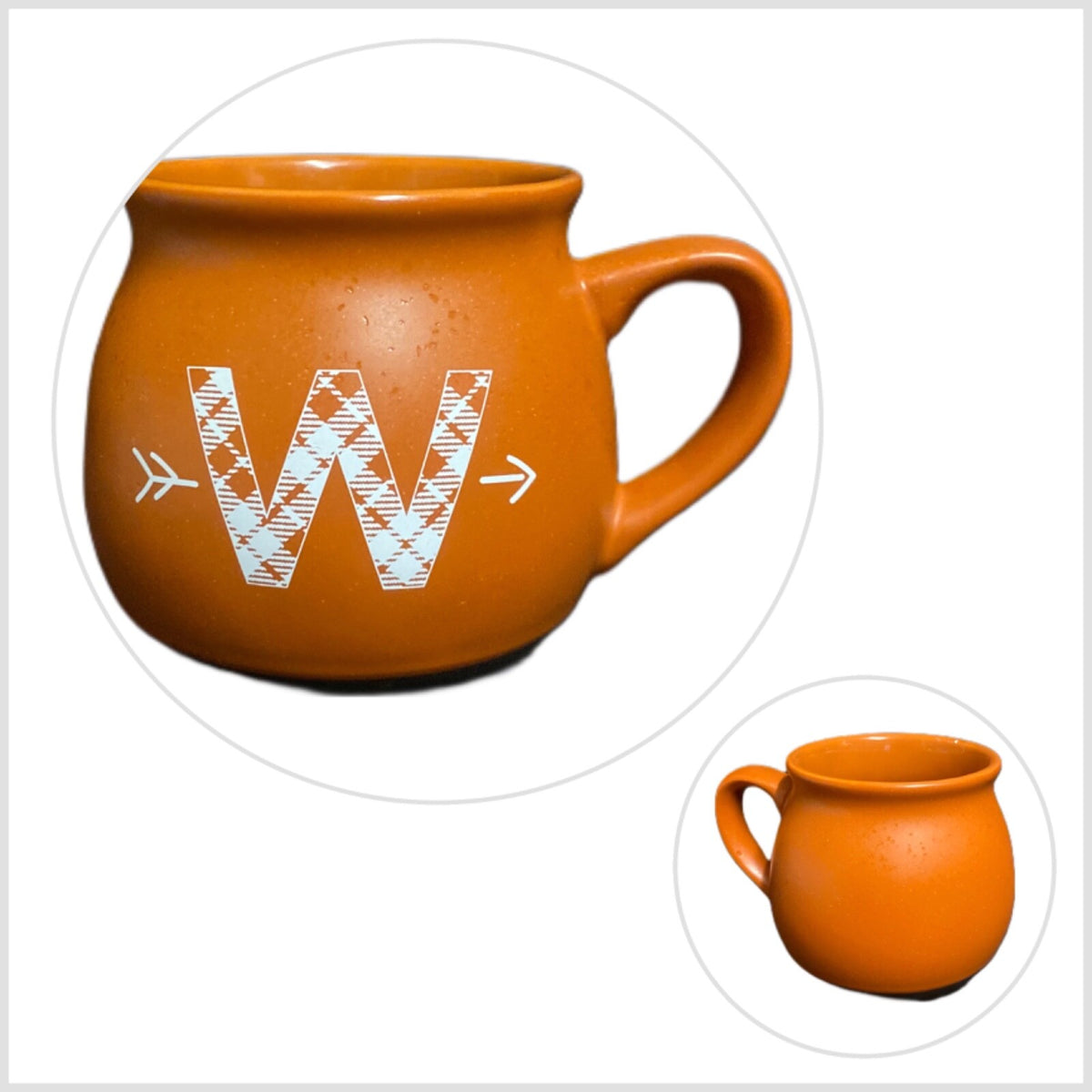 Threshold Mug Monogram Initial W Stoneware Coffee Tea Cup 16 oz.