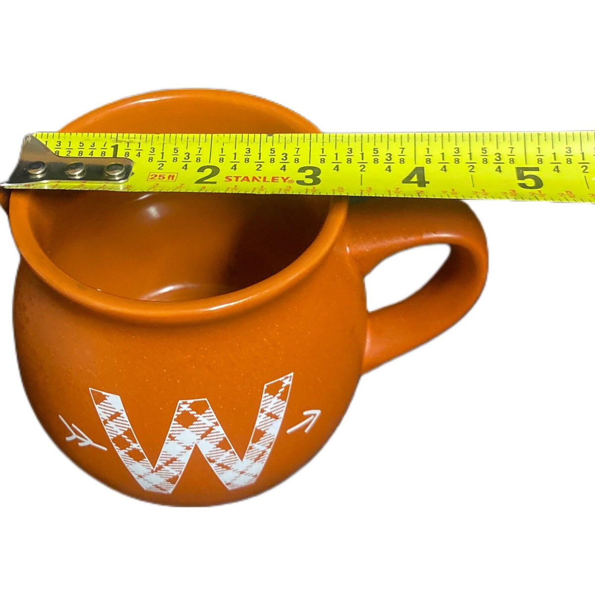 Threshold Mug Monogram Initial W Stoneware Coffee Tea Cup 16 oz.