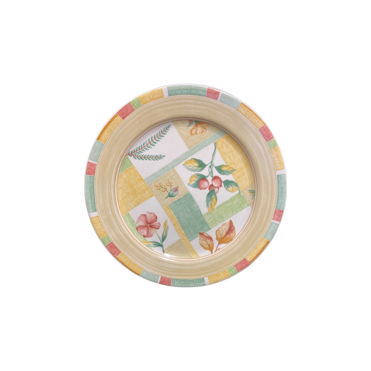 Sango GARDEN CAFE 4-Dinner Plates Designed By ERICA FRIEDMAN # 3048 Ceramic