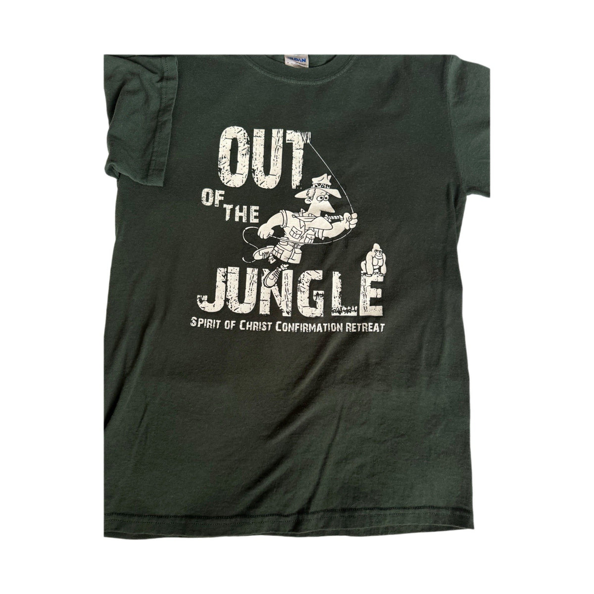 Out of the Jungle T-Shirt Spirit of Christ Confirmation Retreat Gildan S