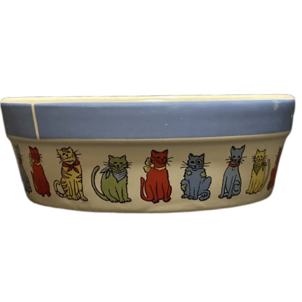 Signature Housewares My Friends Cat & Dog Food Water Bowls Set of 2 Ceramic