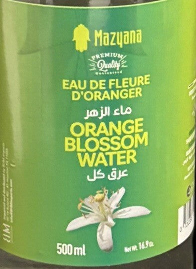 4-Premium Orange Blossom Water MAZYANA - 500ml | All-Natural Aromatic Essence