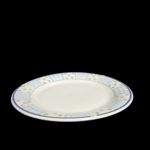 Gibson HOME VALLEY 2-Salad Plates 7 5/8” D Lilac Squares Flowers Dessert Dish