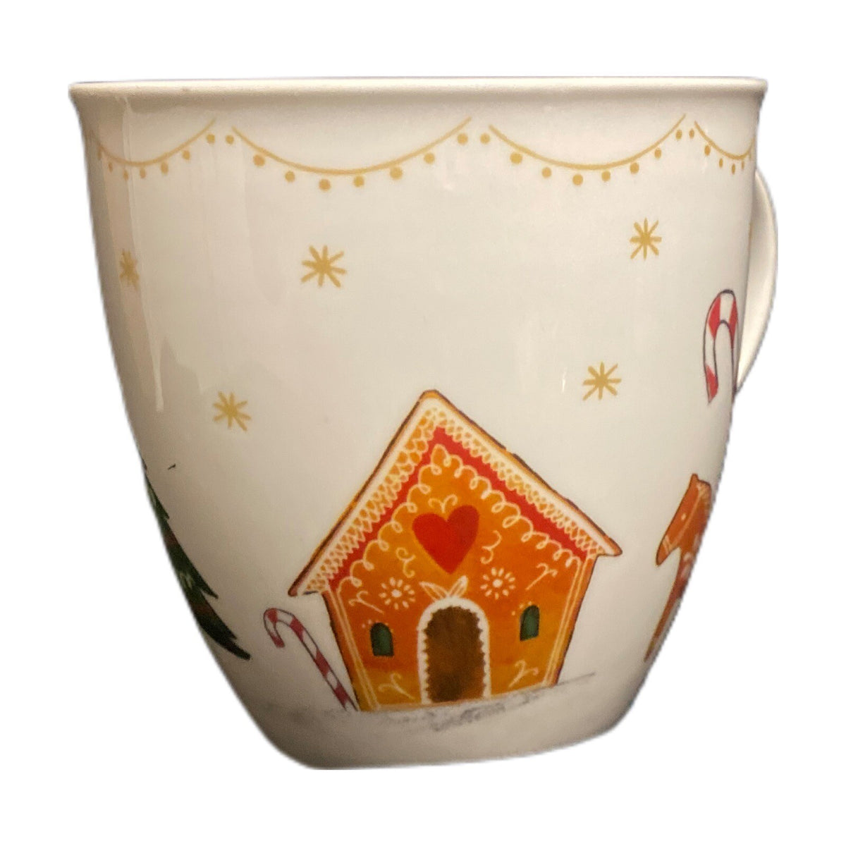 MILLY GREEN British Design Mug Christmas Coffee Tea White Porcelain Cup