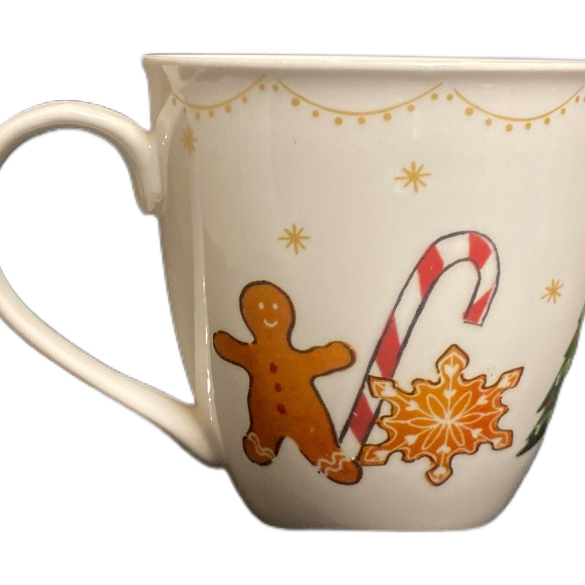 MILLY GREEN British Design Mug Christmas Coffee Tea White Porcelain Cup