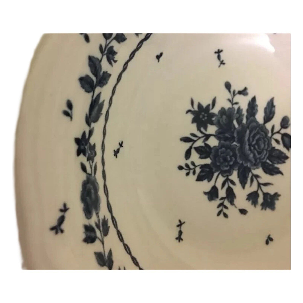 Nikko TABLE MATES Set of 4- Soup/Cereal Bowls Rare Blue Flowers 6 1/4" D