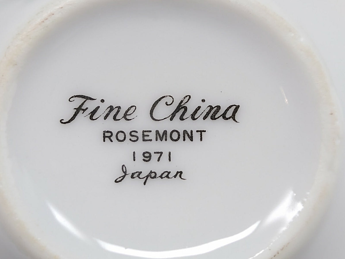 Rosemont Japan Fine China 1971 Dinnerware Collection Pink Roses Floral