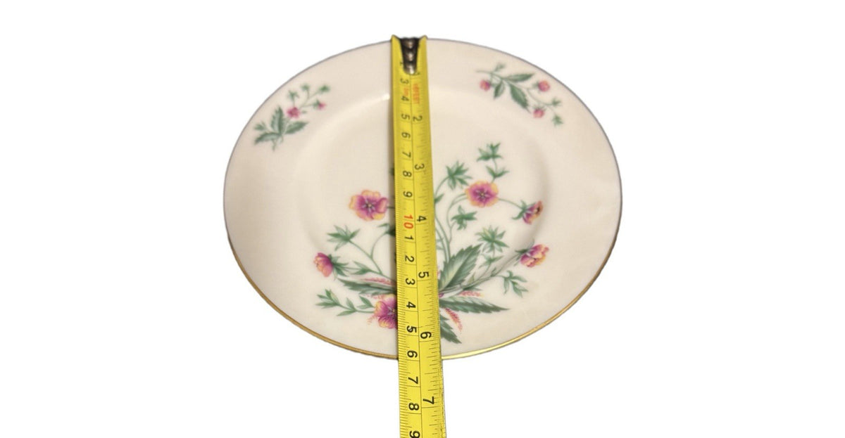 Lenox Country Garden W-302 Set of 3 Bread & Butter Plates  USA Gold Trim