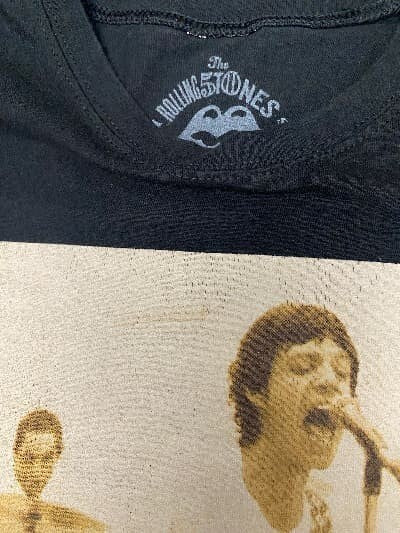 T-Shirt The Rolling Stones Crew Neck Black Tee Top S/M