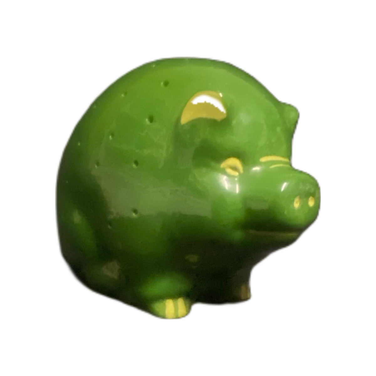 Vintage Green Pig Appetizer TOOTHPICK HOLDER Charcuterie Hors d'oeuvre Server