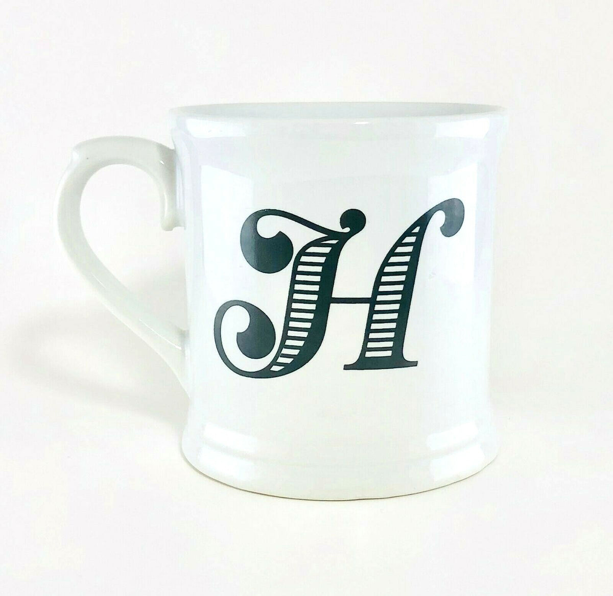 Holiday Home Monogram Ceramic Coffee Mug Personalized Name Letter Initial Cup 