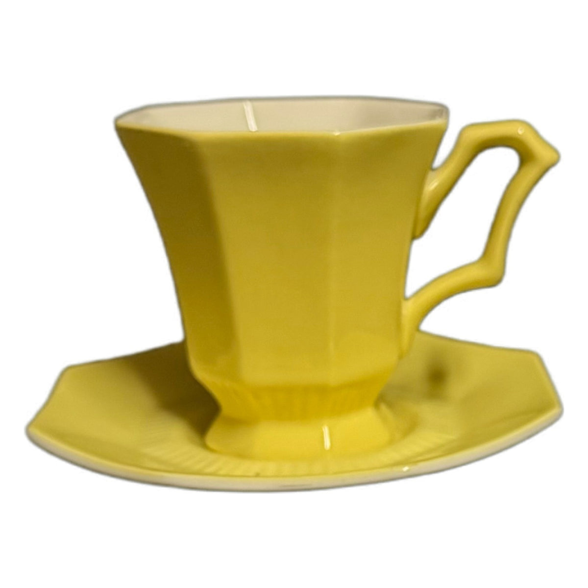 Independence Ironstone Interpace Yellow Cup & Saucer Set Japan Replacement