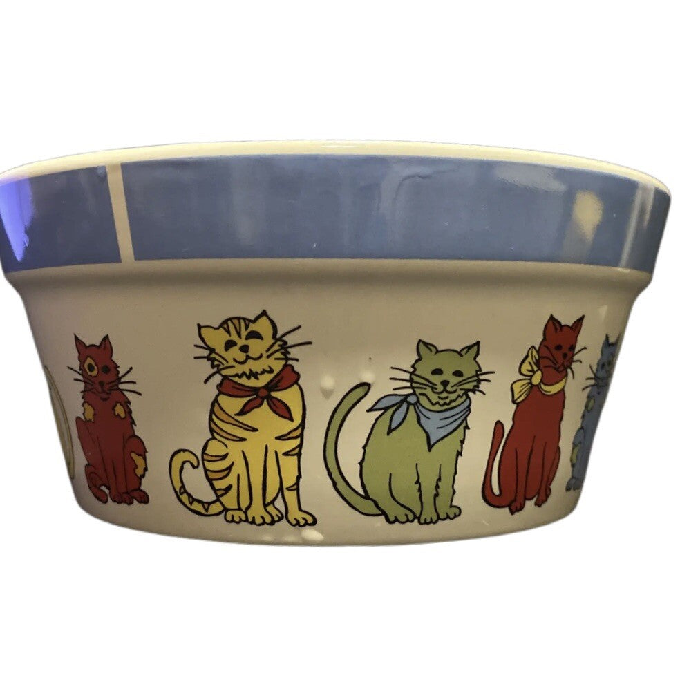 Signature Housewares My Friends Cat & Dog Food Water Bowls Set of 2 Ceramic