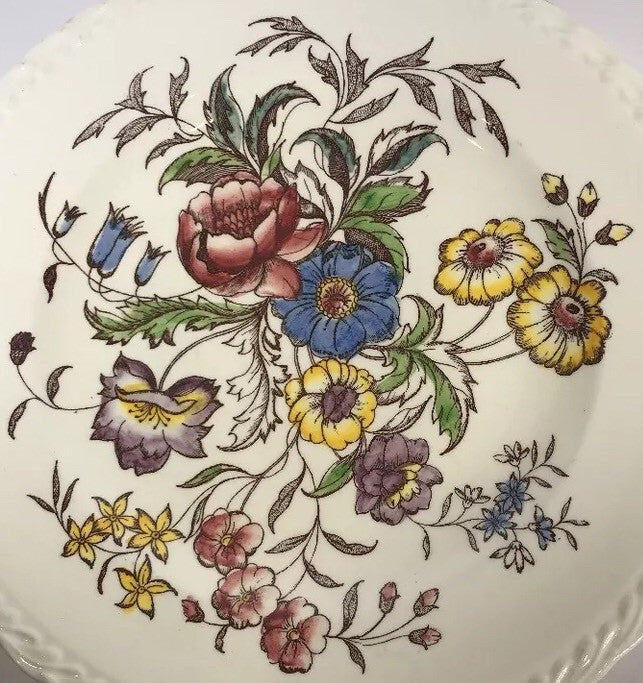 Vintage Vernon Kilns MAY FLOWER Hand Painted Dinnerware Collection USA
