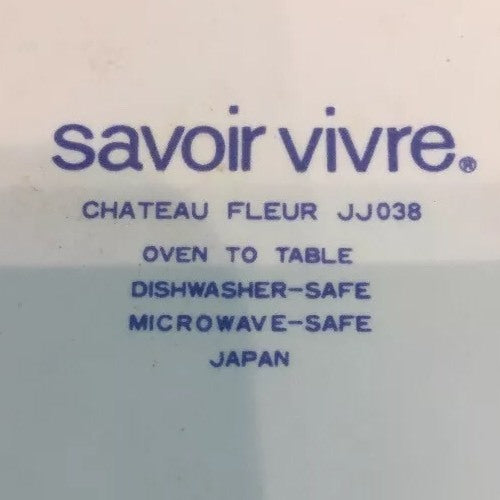Savoir Vivre "CHATEAU FLEUR" Ceramic 5 Piece Place Setting Set for 1 japan JJ038