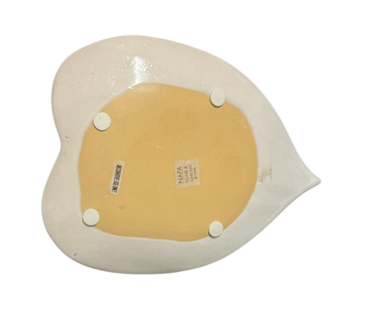 Napa Home & Garden 8pc Leaf Plates Set – 4 Large 8.5” & 4 Small 5” White Ceramic