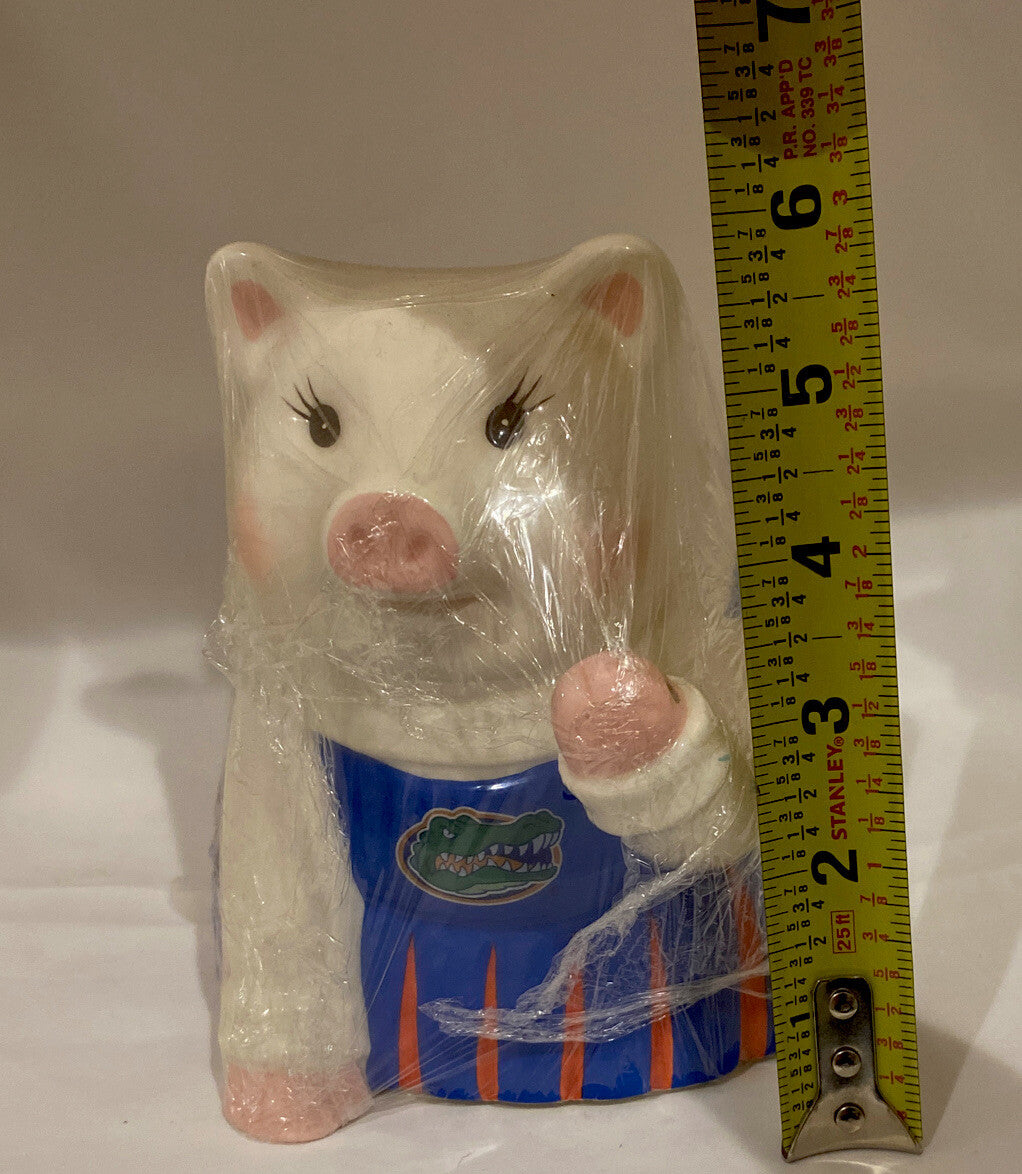 Mud Pie Gators Piggy Coin Savings Bank Collectible Hand-Crafted Ceramic