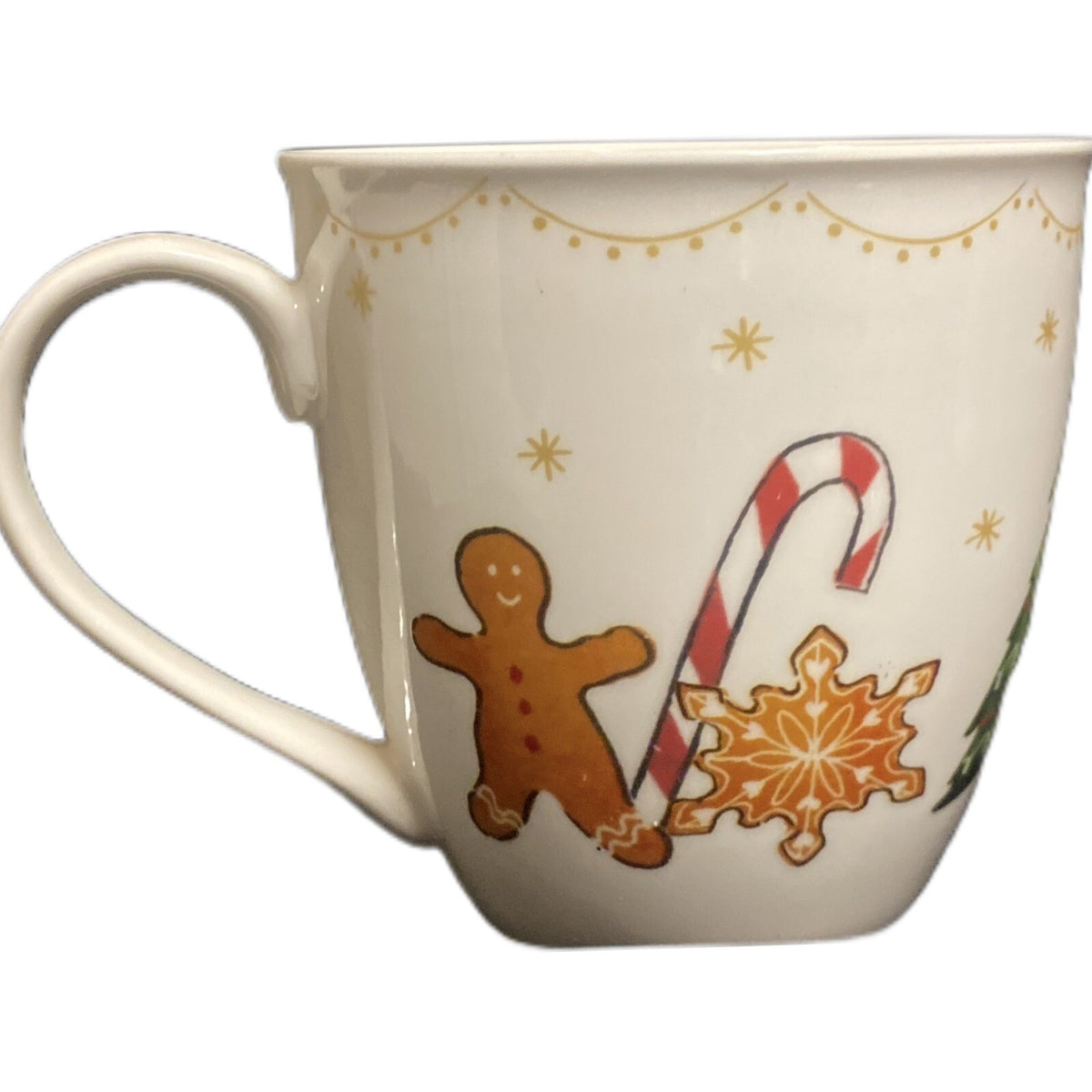 MILLY GREEN British Design Mug Christmas Coffee Tea White Porcelain Cup