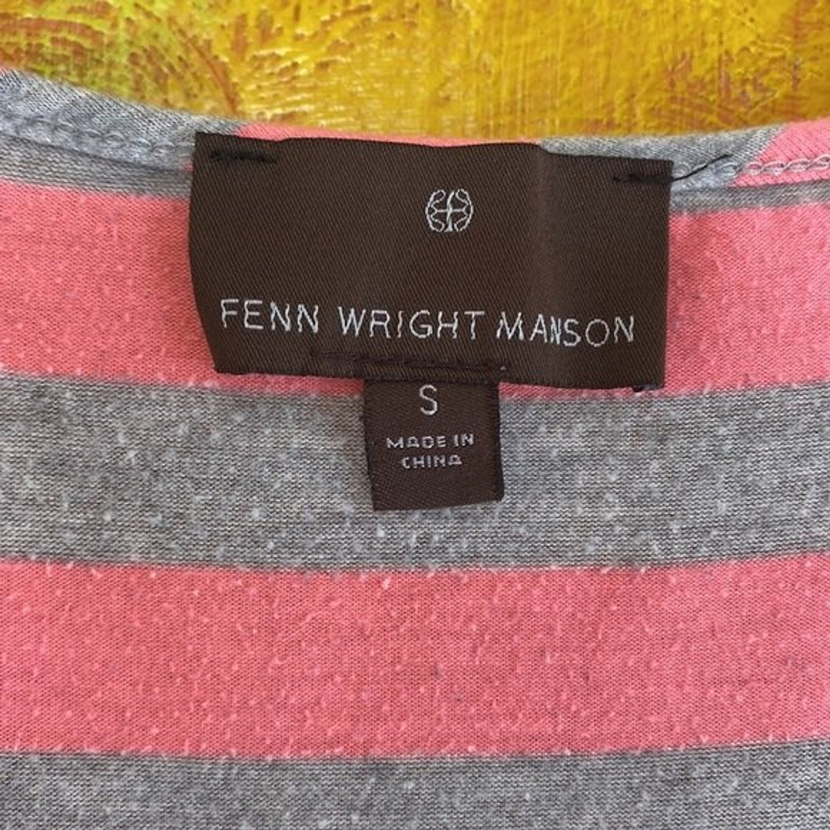 Fenn Wright Manson Pink Gray Sleeveless Top S