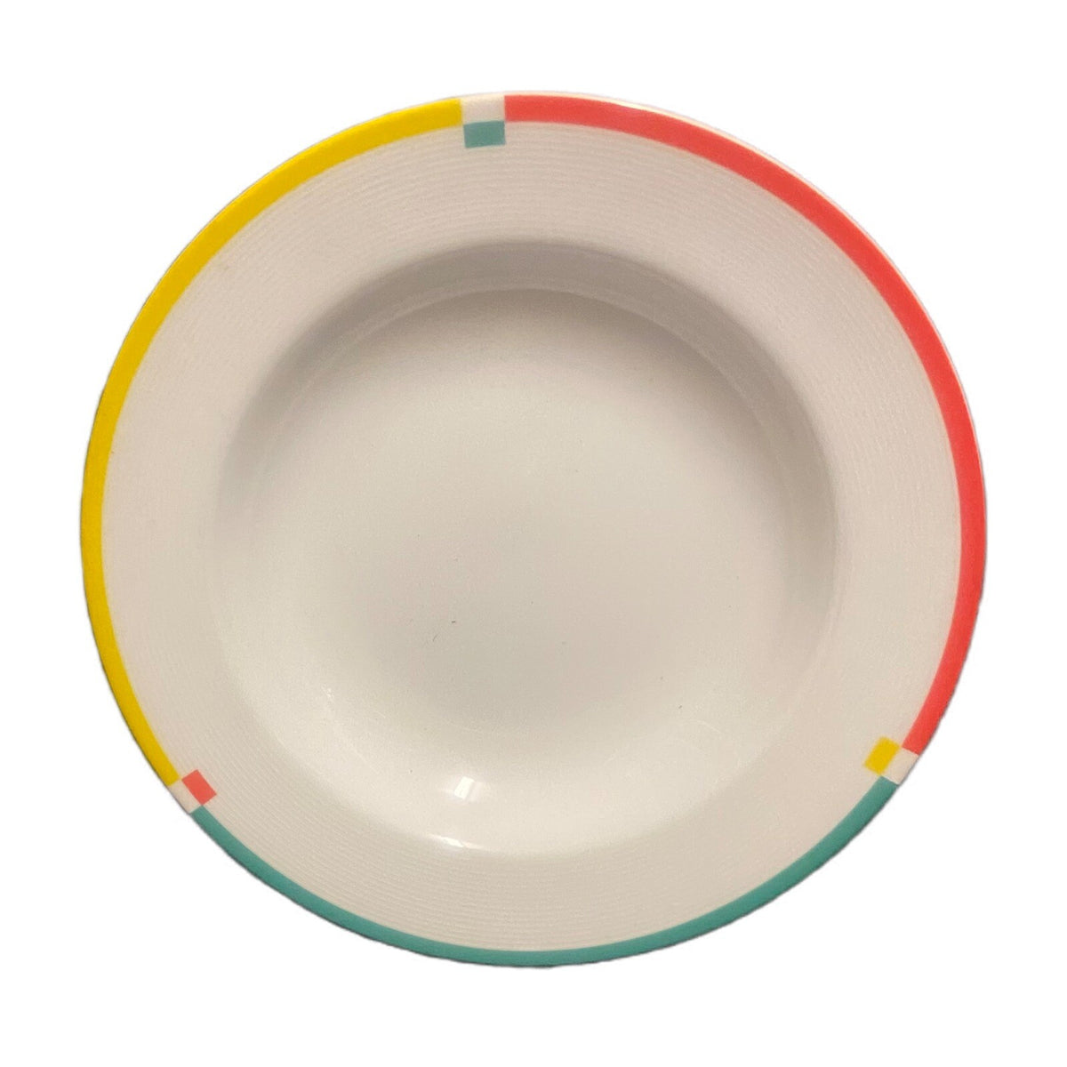 Mikasa COLOR CHART 7 Rim Soup Bowls Fine China #L5547 Pasta Dish Japan Porcelain