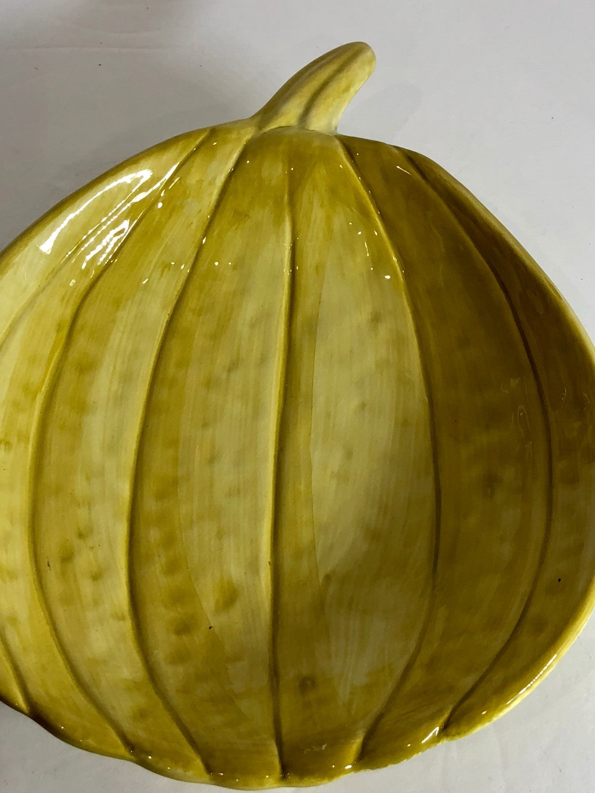 "Harvest Collection" Pumpkin Shape Deep Plate/Bowl Style-Eyes by Baum Bros