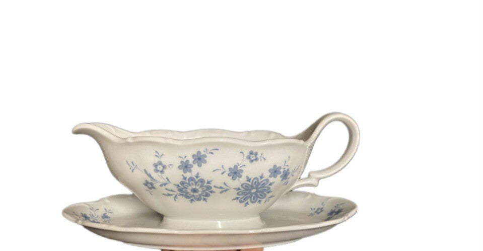 Seltmann CHRISTINA Weiden Gravy Boat Underplate Bavaria W. Germany Porcelain