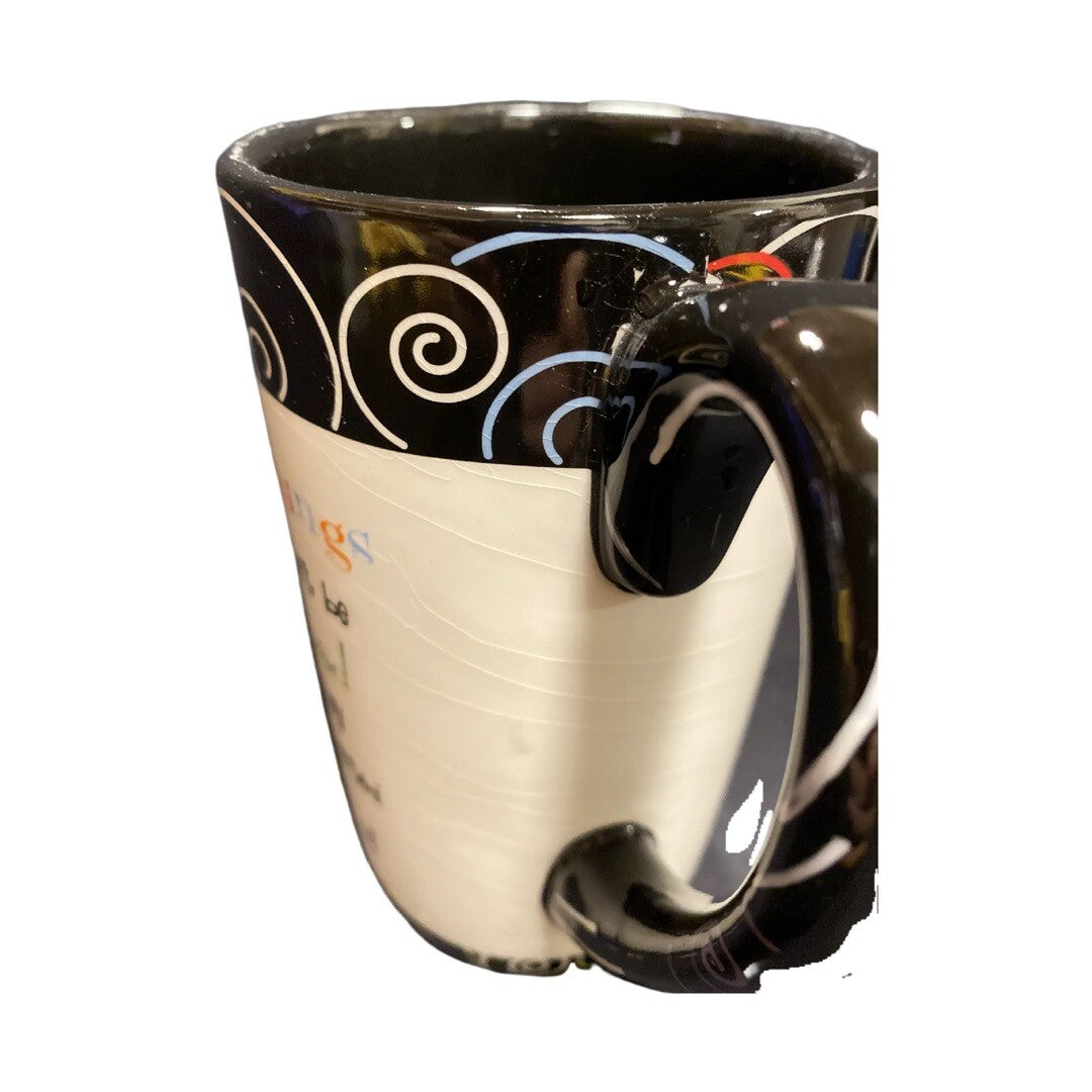 GANZ Ceramic Coffee Mug MORNINGS WOULDN'T BE BAD IF THEY START LATER TALL CUP