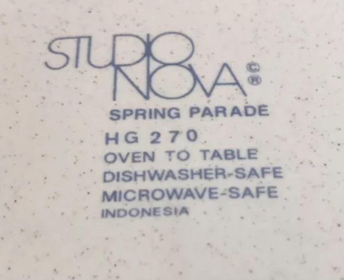 Studio Nova SPRING PARADE 5 Piece Place Setting For 1 HG 270 Oven To Table