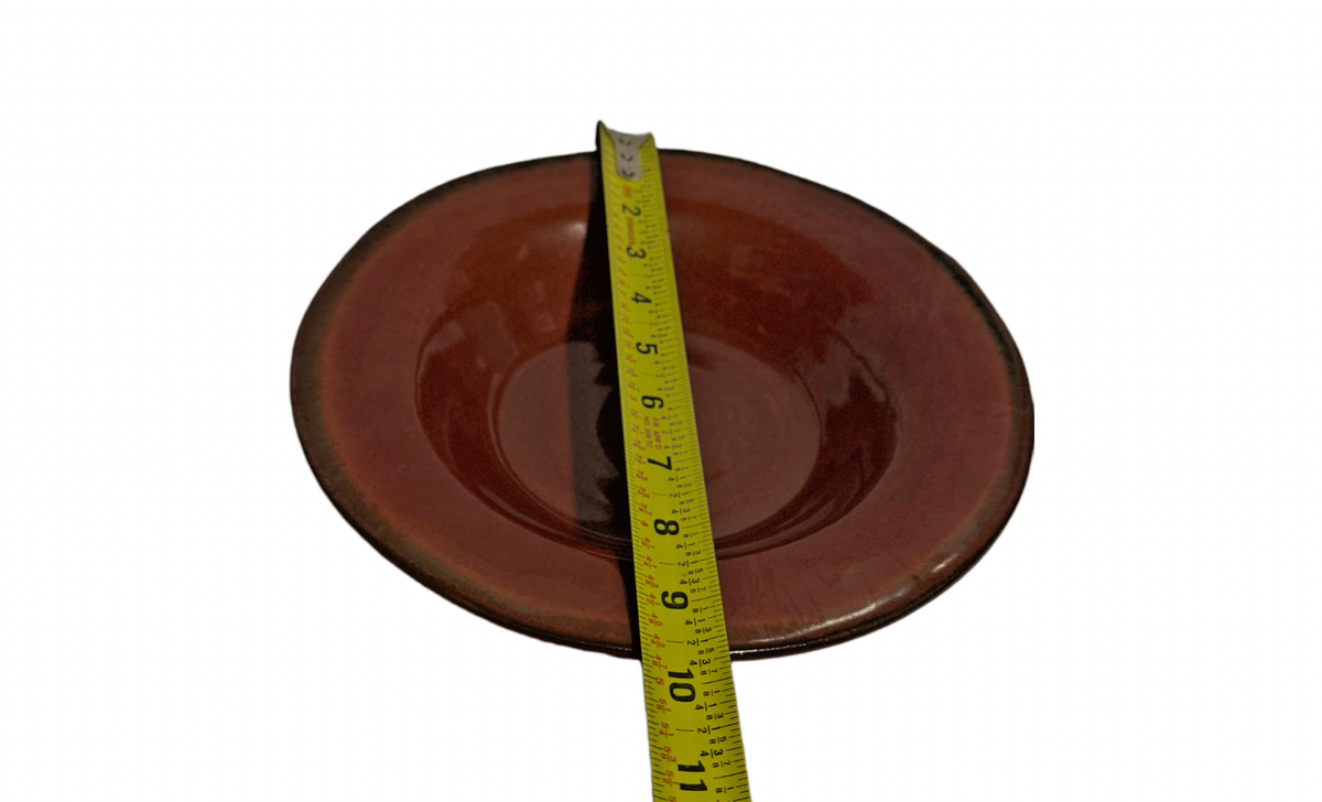 Set of 4 Gourmet Expressions Stoneage Cinnamon Rim Soup Bowls 9.75” Rustic