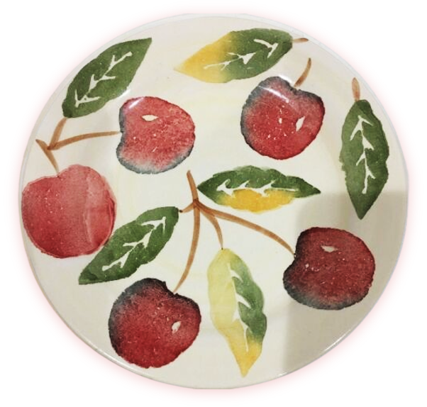 Culinary Arts Studio Set of 4 Salad Plates Hand Painted Collection Oven