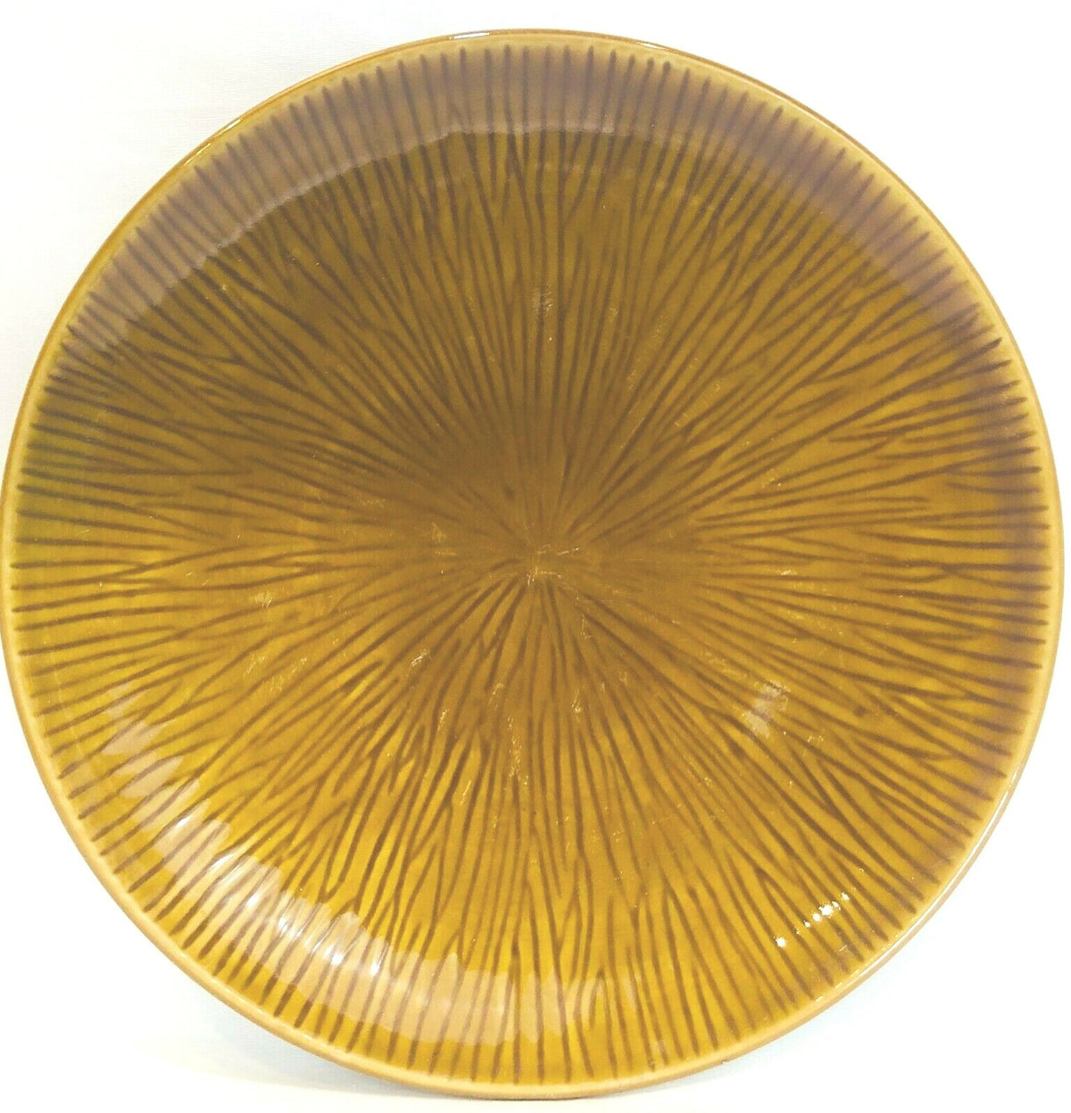 Tabletops Gallery Westwood Set of 3 Dinner Plates Handcrafted Brown Textured