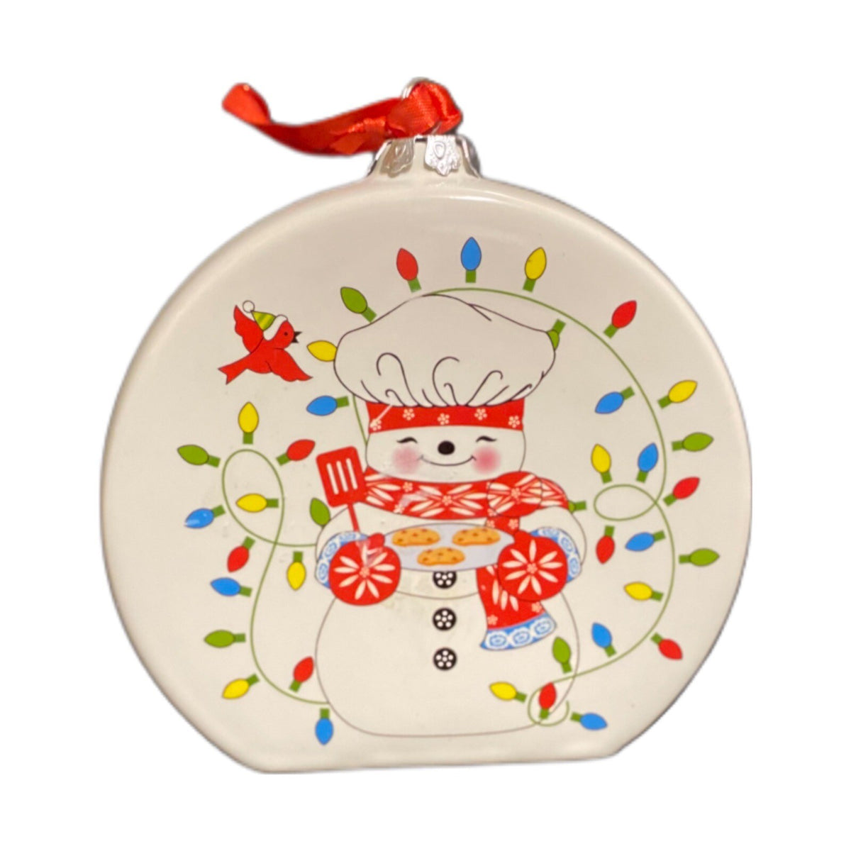 Temp-tations by Tara 6-Christmas Ornaments Ceramic Stand Or Hang Recipe On Back