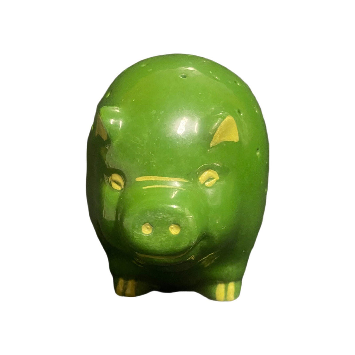 Vintage Green Pig Appetizer TOOTHPICK HOLDER Charcuterie Hors d'oeuvre Server
