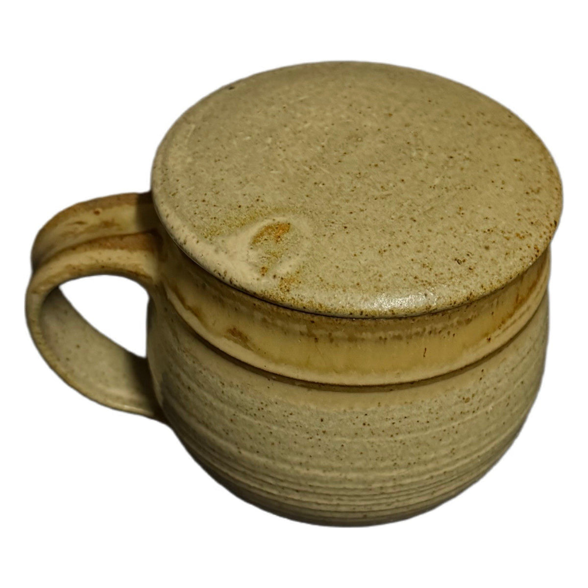 Signed Marie Summers Vintage Ceramic Mug with Lid 3.25” – Studio Pottery Cup